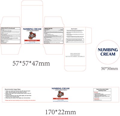 Dosage &amp; Administration Section (Numbing Cream 50mg 2)